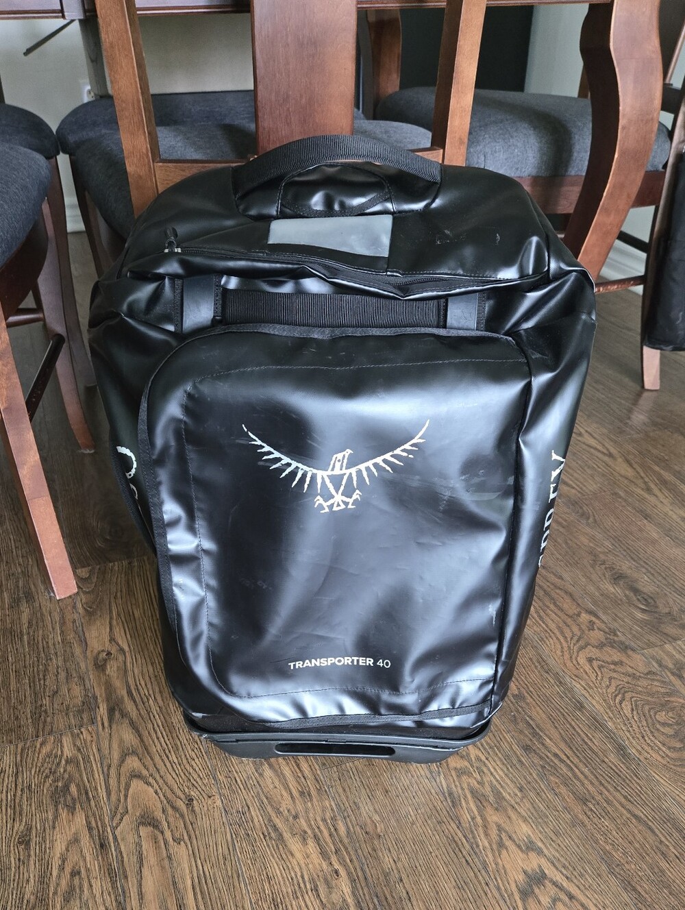 OSPREY Black Transporter 40 Wheeled Duffel